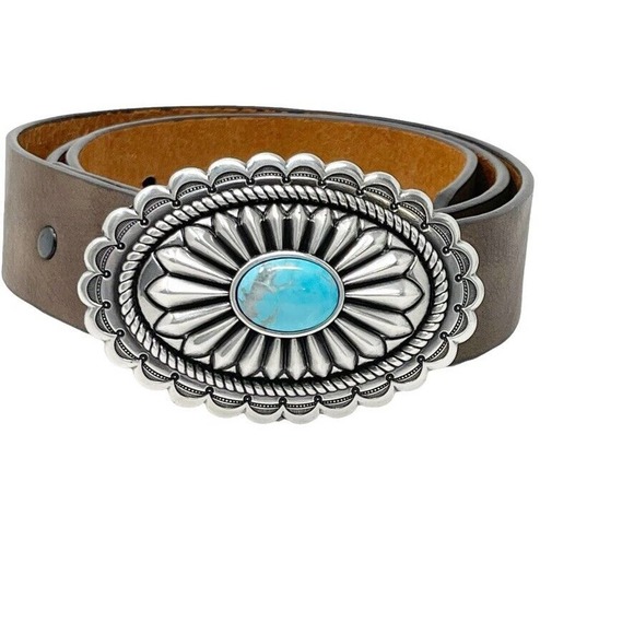 Ariat Accessories - ARIAT womens belt size Large concho cabochon turquoise western southwest